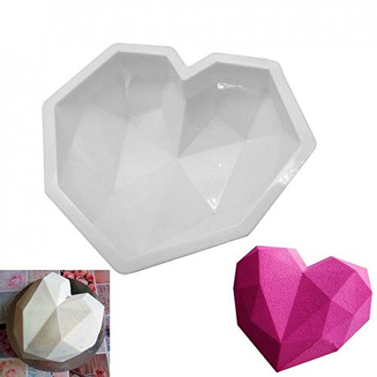 Heart shape sale silicone mould